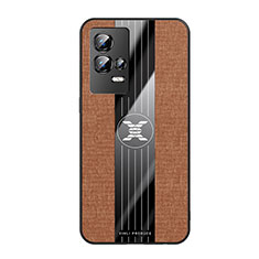 Ultra-thin Silicone Gel Soft Case Cover S01 for Vivo iQOO 8 5G Brown
