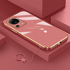 Ultra-thin Silicone Gel Soft Case Cover S01 for Xiaomi Civi 2 5G Red