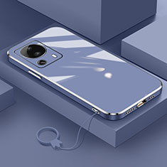 Ultra-thin Silicone Gel Soft Case Cover S01 for Xiaomi Mi 12 Lite NE 5G Lavender Gray