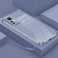Ultra-thin Silicone Gel Soft Case Cover S01 for Xiaomi Mi 12T Pro 5G Lavender Gray