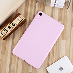 Ultra-thin Silicone Gel Soft Case Cover S01 for Xiaomi Mi Pad 4 Plus 10.1 Pink