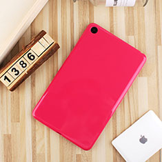 Ultra-thin Silicone Gel Soft Case Cover S01 for Xiaomi Mi Pad Hot Pink