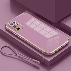 Ultra-thin Silicone Gel Soft Case Cover S01 for Xiaomi POCO M3 Pro 5G Purple