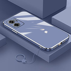 Ultra-thin Silicone Gel Soft Case Cover S01 for Xiaomi Redmi 10 5G Lavender Gray