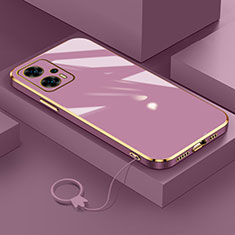 Ultra-thin Silicone Gel Soft Case Cover S02 for Xiaomi Poco X4 GT 5G Purple