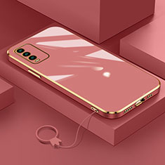 Ultra-thin Silicone Gel Soft Case Cover S02 for Xiaomi Redmi 9 Power Red