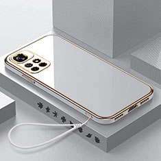 Ultra-thin Silicone Gel Soft Case Cover S02 for Xiaomi Redmi Note 11 5G White