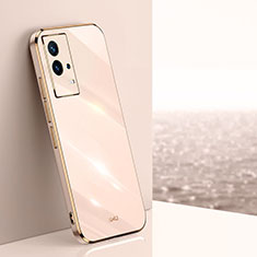 Ultra-thin Silicone Gel Soft Case Cover S03 for Vivo iQOO 8 Pro 5G Gold