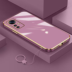 Ultra-thin Silicone Gel Soft Case Cover S03 for Xiaomi Mi 12T 5G Purple