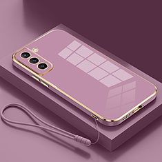 Ultra-thin Silicone Gel Soft Case Cover S04 for Samsung Galaxy S21 FE 5G Purple