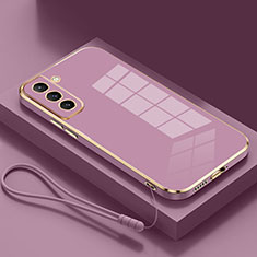 Ultra-thin Silicone Gel Soft Case Cover S04 for Samsung Galaxy S24 Plus 5G Purple