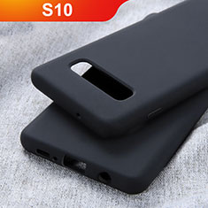 Ultra-thin Silicone Gel Soft Case Cover U01 for Samsung Galaxy S10 Black