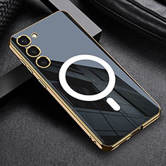 Ultra-thin Silicone Gel Soft Case Cover with Mag-Safe Magnetic AC1 for Samsung Galaxy S22 Plus 5G Black