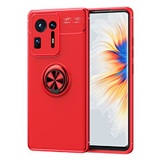 Ultra-thin Silicone Gel Soft Case Cover with Magnetic Finger Ring Stand SD1 for Xiaomi Mi Mix 4 5G Red