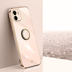 Ultra-thin Silicone Gel Soft Case Cover with Magnetic Finger Ring Stand XL1 for Xiaomi Poco C51 Gold