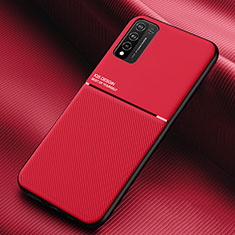 Ultra-thin Silicone Gel Soft Case Cover with Magnetic for Huawei Honor 10X Lite Red