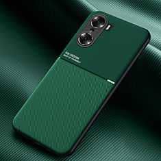 Ultra-thin Silicone Gel Soft Case Cover with Magnetic for Huawei Honor 60 Pro 5G Green