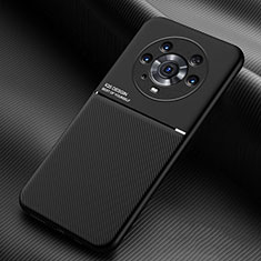 Ultra-thin Silicone Gel Soft Case Cover with Magnetic for Huawei Honor Magic3 Pro 5G Black