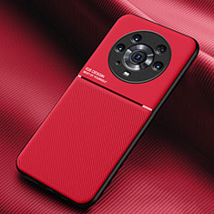 Ultra-thin Silicone Gel Soft Case Cover with Magnetic for Huawei Honor Magic3 Pro 5G Red