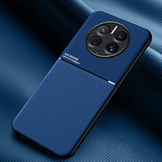 Ultra-thin Silicone Gel Soft Case Cover with Magnetic for Huawei Mate 50 Pro Blue