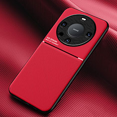 Ultra-thin Silicone Gel Soft Case Cover with Magnetic for Huawei Mate 60 Red