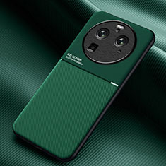 Ultra-thin Silicone Gel Soft Case Cover with Magnetic for Oppo Find X6 Pro 5G Green