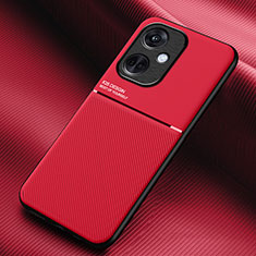 Ultra-thin Silicone Gel Soft Case Cover with Magnetic for Oppo K11 5G Red