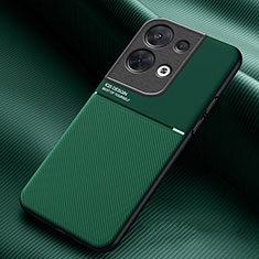 Ultra-thin Silicone Gel Soft Case Cover with Magnetic for Oppo Reno8 Pro 5G Green