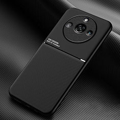 Ultra-thin Silicone Gel Soft Case Cover with Magnetic for Realme Narzo 60 Pro 5G Black