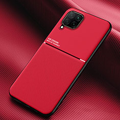 Ultra-thin Silicone Gel Soft Case Cover with Magnetic for Samsung Galaxy M62 4G Red