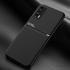 Ultra-thin Silicone Gel Soft Case Cover with Magnetic for Vivo iQOO 7 India 5G Black