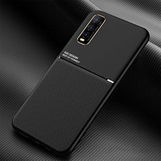 Ultra-thin Silicone Gel Soft Case Cover with Magnetic for Vivo iQOO U1 Black