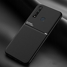 Ultra-thin Silicone Gel Soft Case Cover with Magnetic for Vivo iQOO U3 4G Black