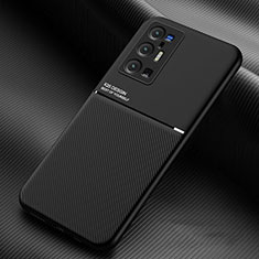 Ultra-thin Silicone Gel Soft Case Cover with Magnetic for Vivo X70 Pro+ Plus 5G Black