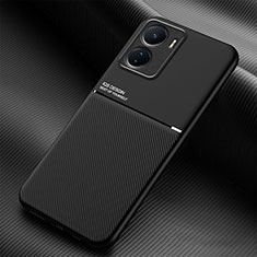 Ultra-thin Silicone Gel Soft Case Cover with Magnetic for Vivo Y16 Black