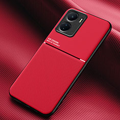 Ultra-thin Silicone Gel Soft Case Cover with Magnetic for Vivo Y16 Red