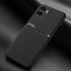 Ultra-thin Silicone Gel Soft Case Cover with Magnetic for Xiaomi Poco C51 Black