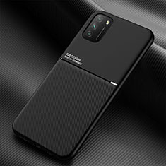 Ultra-thin Silicone Gel Soft Case Cover with Magnetic for Xiaomi Poco M3 Black