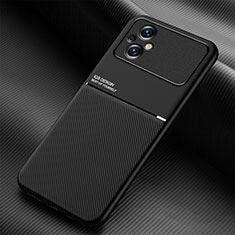 Ultra-thin Silicone Gel Soft Case Cover with Magnetic for Xiaomi Poco M5 4G Black