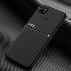 Ultra-thin Silicone Gel Soft Case Cover with Magnetic for Xiaomi Redmi 9 Activ Black