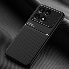 Ultra-thin Silicone Gel Soft Case Cover with Magnetic for Xiaomi Redmi K70 Pro 5G Black