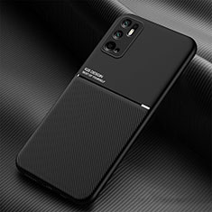 Ultra-thin Silicone Gel Soft Case Cover with Magnetic for Xiaomi Redmi Note 10T 5G Black