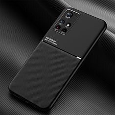 Ultra-thin Silicone Gel Soft Case Cover with Magnetic for Xiaomi Redmi Note 11 5G Black