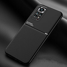 Ultra-thin Silicone Gel Soft Case Cover with Magnetic for Xiaomi Redmi Note 11 Pro 4G Black