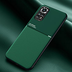 Ultra-thin Silicone Gel Soft Case Cover with Magnetic for Xiaomi Redmi Note 11S 4G Green