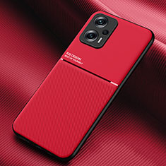 Ultra-thin Silicone Gel Soft Case Cover with Magnetic for Xiaomi Redmi Note 11T Pro+ Plus 5G Red