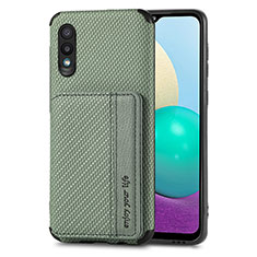 Ultra-thin Silicone Gel Soft Case Cover with Magnetic S01D for Samsung Galaxy A02 Green