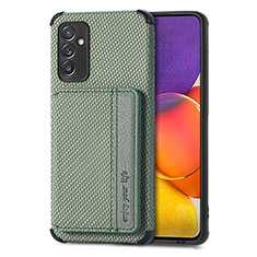 Ultra-thin Silicone Gel Soft Case Cover with Magnetic S01D for Samsung Galaxy M34 5G Green