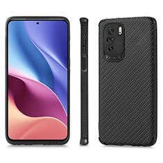 Ultra-thin Silicone Gel Soft Case Cover with Magnetic S01D for Xiaomi Poco F3 5G Black