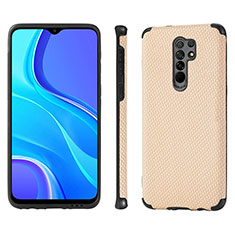 Ultra-thin Silicone Gel Soft Case Cover with Magnetic S01D for Xiaomi Poco M2 Gold